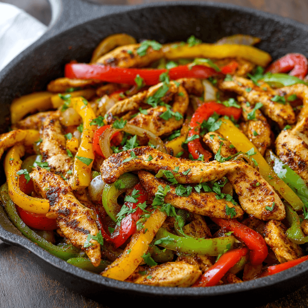 Chicken Fajita Skillet – Sizzling & Flavor-Packed.