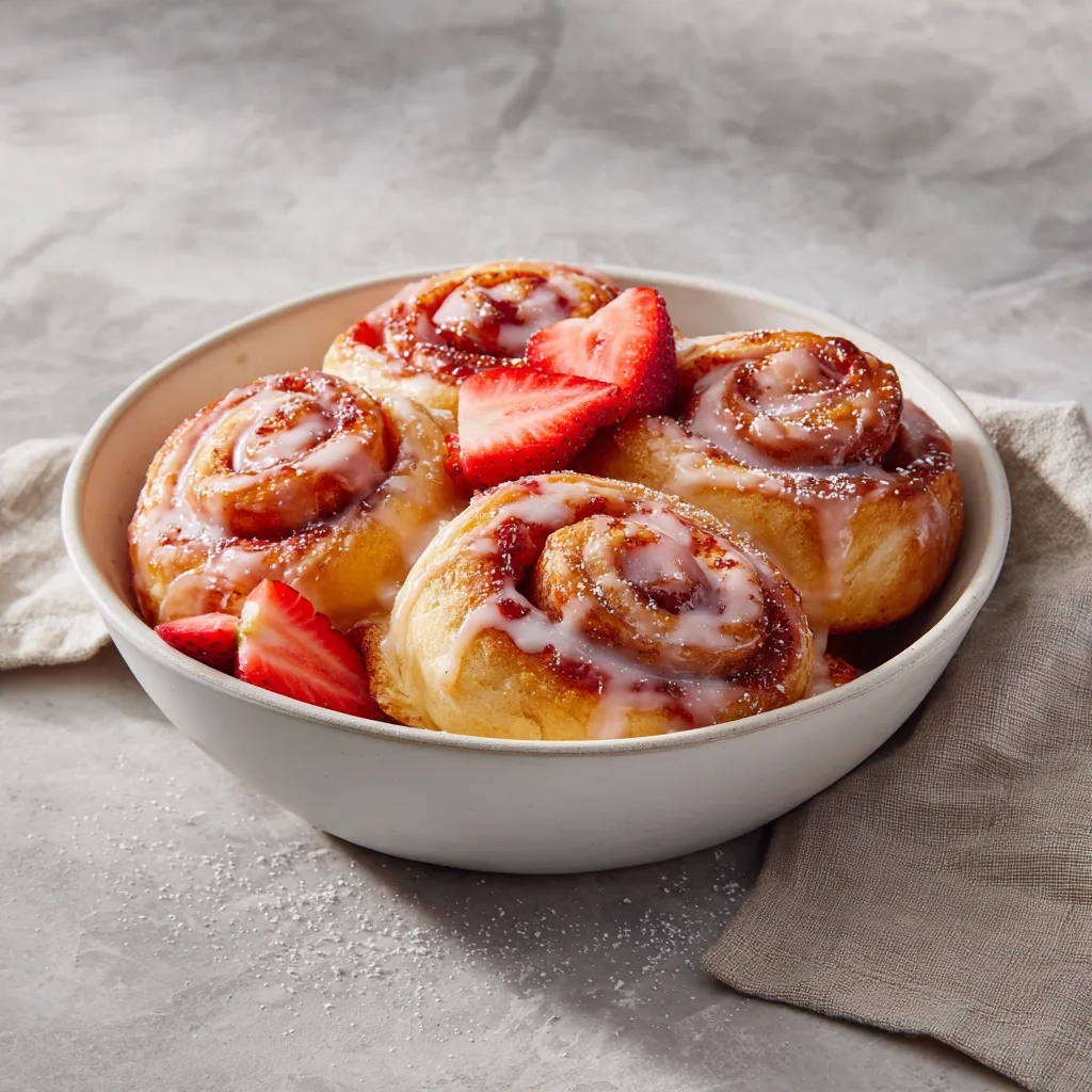 Fluffy Strawberry Cinnamon Rolls Recipe: Soft, Sweet, and Surprisingly Easy.