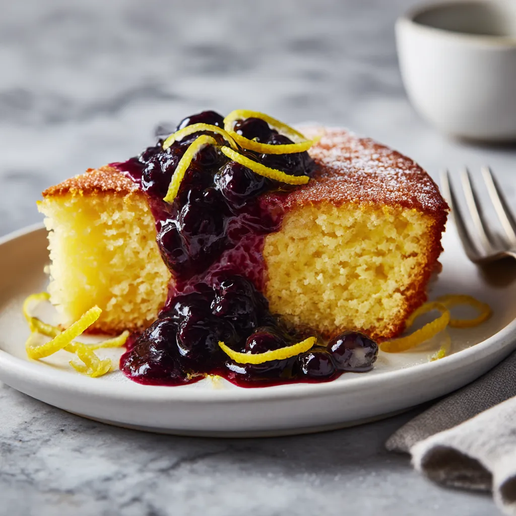 Zesty Lemon Polenta Cake: A Bright, Gluten-Free Dessert with Italian Roots.